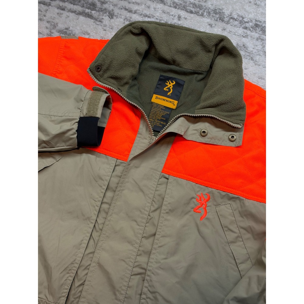 Browning Hunting Jacket Men S Tan Orange Waterproof Insulated Upland Field Coat